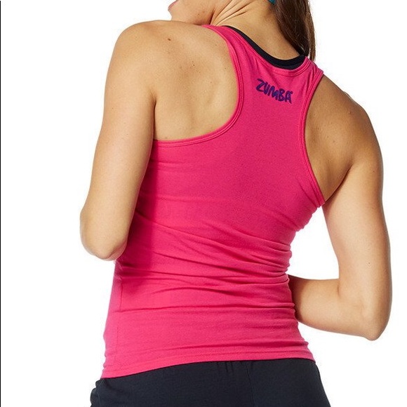 Zumba Crazy Happy Racerback - Back to the Fuchsia - Picture 2 of 4